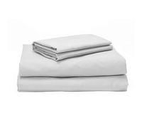 Pikolin Home -Jeu de lit 100 % coton 150 fils de qualité supérieure pour lit de 90, couleur blanche