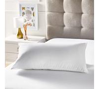 Pikolin Home - Pack 2 Oreillers en Fibre antiallergique 40x70 cm Enveloppe 100% Coton - Faible fermeté, recommandé pour Dormir sur Le Ventre