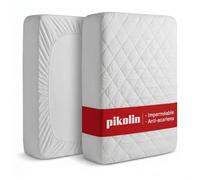 Pikolin Home -Protège-matelas matelassé avec traitement anti-acariens, couche imperméable et respirante