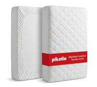 Pikolin Home -Protège-matelas matelassé en fibre creuse siliconée Ecolofil respirant pour plus de confort, Blanc, Lit 140 - 140 x 190/200 cm