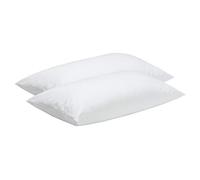 Pikolin Home -Taie d'oreiller Tencel® super respirante, imperméable et extra douce avec fermeture éclair, Blanc, 40 x 75 cm (Pack de 2)