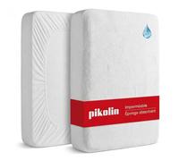 PIKOLIN Protège Matelas Bébé 60 x 120 cm Hauteur Max. 32 cm Imperméable et Hypoallergénique avec Certifié Oeko-Tex - Housse de Matelas en Éponge Respirante et Absorbante