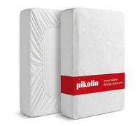 PIKOLIN Protège Matelas Bébé 70 x 140 cm Hauteur max. 32 cm Imperméable avec Certifié Oeko-Tex - Housse de Matelas en Éponge Respirante et Silencieuse, Élastique sur le Pourtour