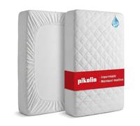 Pikolin Home - Protège Matelas 160x200 cm Matelassé Imperméable et Respirant, Hypoallergénique, Fibre Creuse Ecolofil, Hauteur Jusqu’à 32 cm avec Bonnet Élastique - Marque Européenne