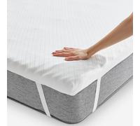 PIKOLIN Surmatelas d'Hôtel 90 x 200 cm Épaisseur 7 cm en Mousse à Mémoire de Forme Multizones Adaptative - Déhoussable, Respirant et Anti-acariens