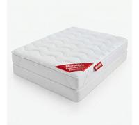 PIKOLIN - Surmatelas King Size 135x190 cm | Microfibre 3 cm d'épaisseur, Housse de Matelas Extra Douce | Respirante et Lavable, Confort Hôtelier | Idéal Peaux Sensibles et Allergies, Modèle Sakai
