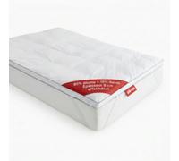 PIKOLIN - Surmatelas King Size 160x200 cm en Plumes Naturelles Respirant | Épaisseur 5 cm | Confort Hôtelier et Sensation d'apesanteur, Série Kioto | Ajoutez 5 cm, Certifié Oeko-TEX