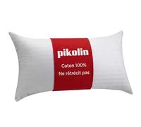 PIKOLIN Taie d'Oreiller 90 x 40 cm, 100% Coton Sanforisé Extra Doux - Taie Respirante, Fraîche et Hypoallergénique avec Fermeture à Glissière et Lavable