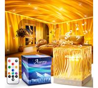 PIKOY Veilleuse Musicale et Lumineuse, Bluetooth+15 Bruit Blanc Veilleuse Lampe Chevet, 360 Effets Lumineux Lampe de Chevet Chambre,Projecteur Led Lumineux Prise Electrique Deco Chambre