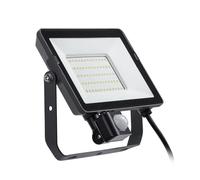 PILA Projecteur LED avec détecteur de mouvement extérieur, 50 W, non réglable, lumière blanche neutre (4000 K), 4750 lumens, durée de vie de 35 000 h, câble de 60 cm