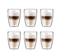 Bodum - Coffret 6 verres Pilatus - Double paroi thermo - 6 x 25 cl