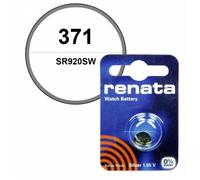 ""Pile 371 Renata oxyde d'argent 1,55 V pour montre Argenté Oxyde d'argent Pile Renata""