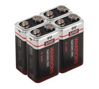 Pile 9V Alcaline 4pc Piles 9V Longue Durée Type 6LR61/6F22 Bloc Pile pour Détecteurs de Fumée,Jouets,Télécommandes,Appareils