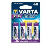 Pile AA VARTA 4x Lithium 1,5 V 2900 mAh Argent Blister