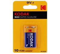 Pile alcaline 6LR61 6AM6 9V KODAK MAX Blister d'1 pile