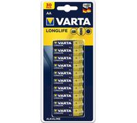 Pile alcaline AA longue durée VARTA LR06, paquet de 30