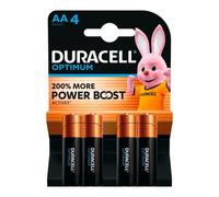 Pile Alcaline AA - LR06 Duracell Optimum - Blister de 4