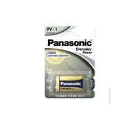 Pile alcaline blister x1 Everyday Power 6LR61 9V 680mAh - Panasonic
