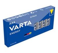 Varta Piles AAA Energy - Alcalines 1,5V, lot de 10, emballage 80% recyclé, fabriqué en Allemagne