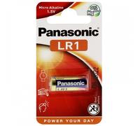 Pile alcaline LR1 MN9100 AM5 1,5V PANASONIC Cell Power Blister d'1 pile