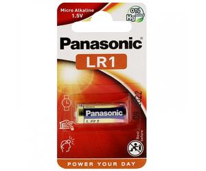 Pile alcaline LR1 MN9100 AM5 1,5V PANASONIC Cell Power Blister d'1 pile