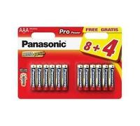Pile Alcaline Panasonic LR3 AAA PRO POWER - blister de 8 + 4 offertes