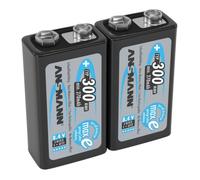 pile ANSMANN 9V 300mAh E-Block NiMH 1.2V - 1000x rechargeable (2 pièces)