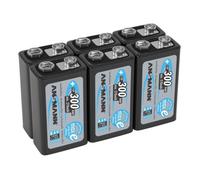 pile ANSMANN 9V 300mAh E-Block NiMH 1.2V - 1000x rechargeable (6 pièces)
