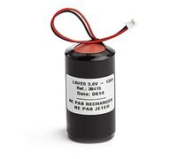 Pile Batterie Alarme Compatible LEGRAND 432 90 - D - LSH20-3,6V - 13,0Ah + Connecteur Blanc Sirene 432 58