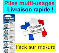Camelion Piles bouton CR2016 5000LC Lithium 3V 75 mAh - 5 pièces