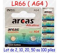 Camelion Piles AG4/LR66/LR626/377/376/177 alcalines 1,5 V - 10 pièces