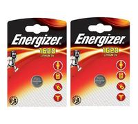 Pile bouton au lithium - CR1620 - 3 V - Lot de 2 - Pour clés de voiture