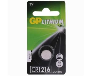 Pile bouton au lithium GP CR1216, blister 1