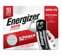 Energizer Pile bouton CR2016 – Lithium 3 V 90 mAh – 12 pièces