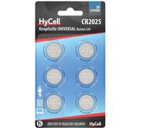 Pile bouton CR 2025 lithium HyCell 140 mAh 3 V 6 pc(s)
