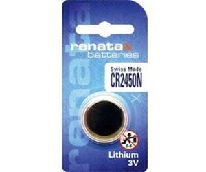 Pile bouton CR2450N lithium 3V 540 mAh Renata G