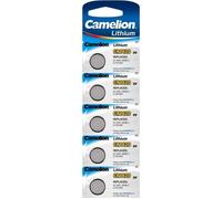 Pile bouton lithium - CAMELION - CR1620 - Lot de 5 - 3 V - Compatible DL1620