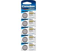 Pile bouton lithium - CAMELION - CR2016 (DL2016) - 3 V - Lot de 5 - Lithium