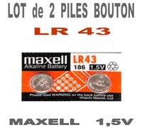 Pile Bouton Maxell LR43 X2