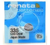 Pile bouton oxyde argent 335 RENATA 1.55V 5.5mAh - Blister(s) x 1