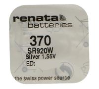 RENATA Lot de 3 Piles Bouton Silver Oxyde 370 / SR920W 0% Mercure