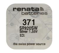 RENATA Lot de 10 Piles Bouton Silver Oxyde 371 / SR920 SW 0% Mercure