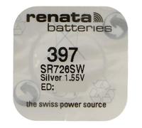 RENATA Lot de 3 Piles Bouton Silver Oxyde 397 / SR726SW 0% Mercure