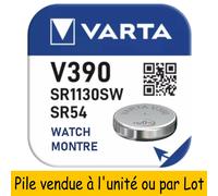 Pile bouton spéciale pour montre : V389 SR54 SR1130W Oxyde d'Argent 1,55V 85 mAh