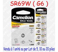 Pile Bouton SR Oxyde d'argent 1,55V : SR66W G4 177 377 SR626 : x1 5 10 20 50 100