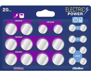Pile bouton VARTA Electric Power Button, lot de 20