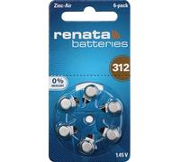 Pile bouton ZA 312 zinc-air Renata 165 mAh 1.4 V 6 pc(s)