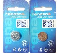 Pile Compatible avec Renata CR1632, 3.0V, 125mAh, Lithium