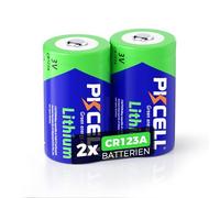 Pile CR123A Lithium Batterie 3V 1500mAh pour Caméras Appareil Photo PKCELL