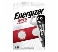 Pile CR2016 ENERGIZER lot de 2 piles lithium 3V CR 2016 3.0 Volts pile plate bouton date de péremption éloignée capacité 100mAh